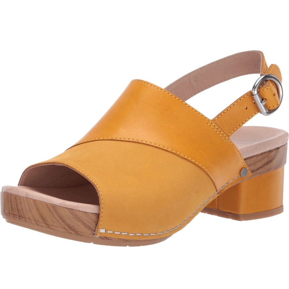 Dansko Madalyn Wedge Sandal - Mango - Size 10 (41) New